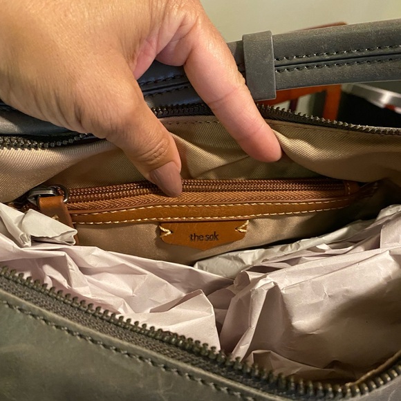 Medium Size Grey Hobo Bag - Picture 8 of 9